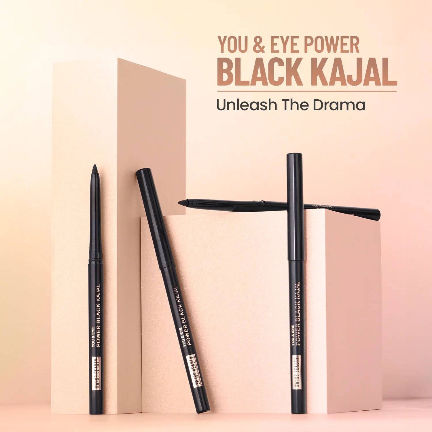 Swiss Beauty You & Eye Power Black Kajal - Black