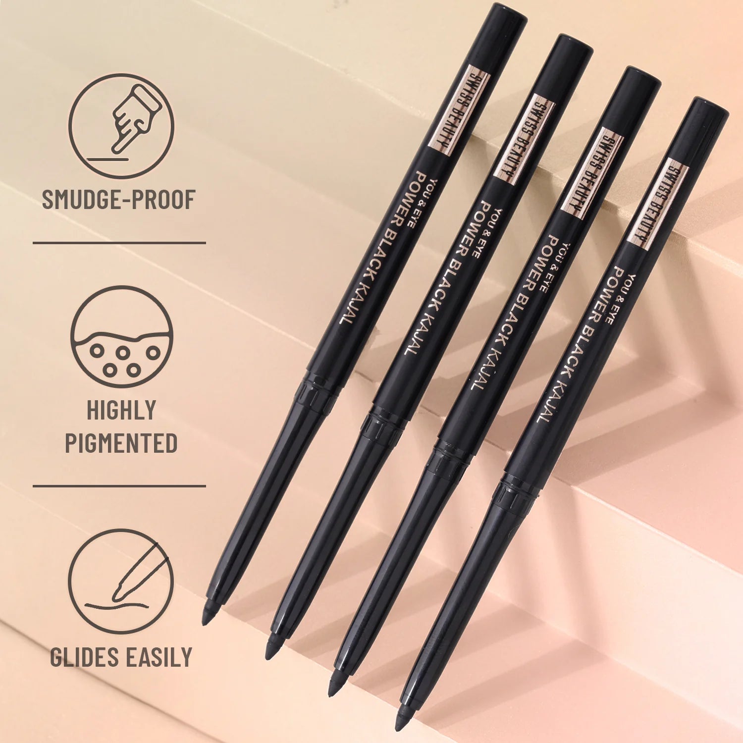 Swiss Beauty You & Eye Power Black Kajal - Black