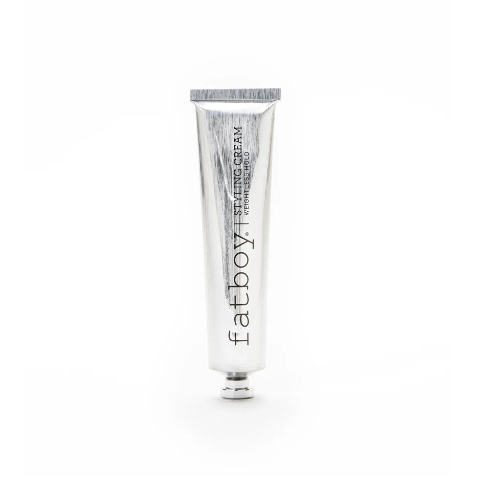 Styling cream tube, silver finish, fatboy logo, 100g