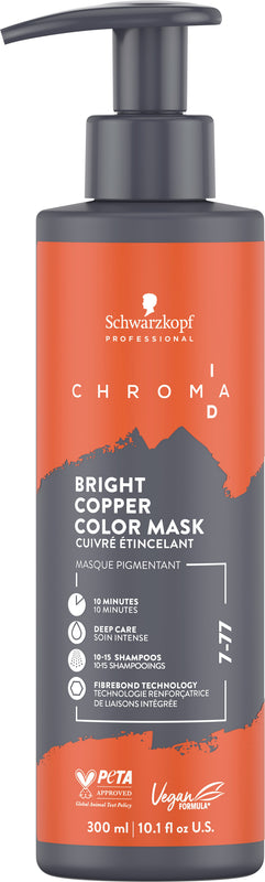 Schwarzkopf Professional Chroma ID Bonding Color Mask 7-77 Bright Copper 300ml