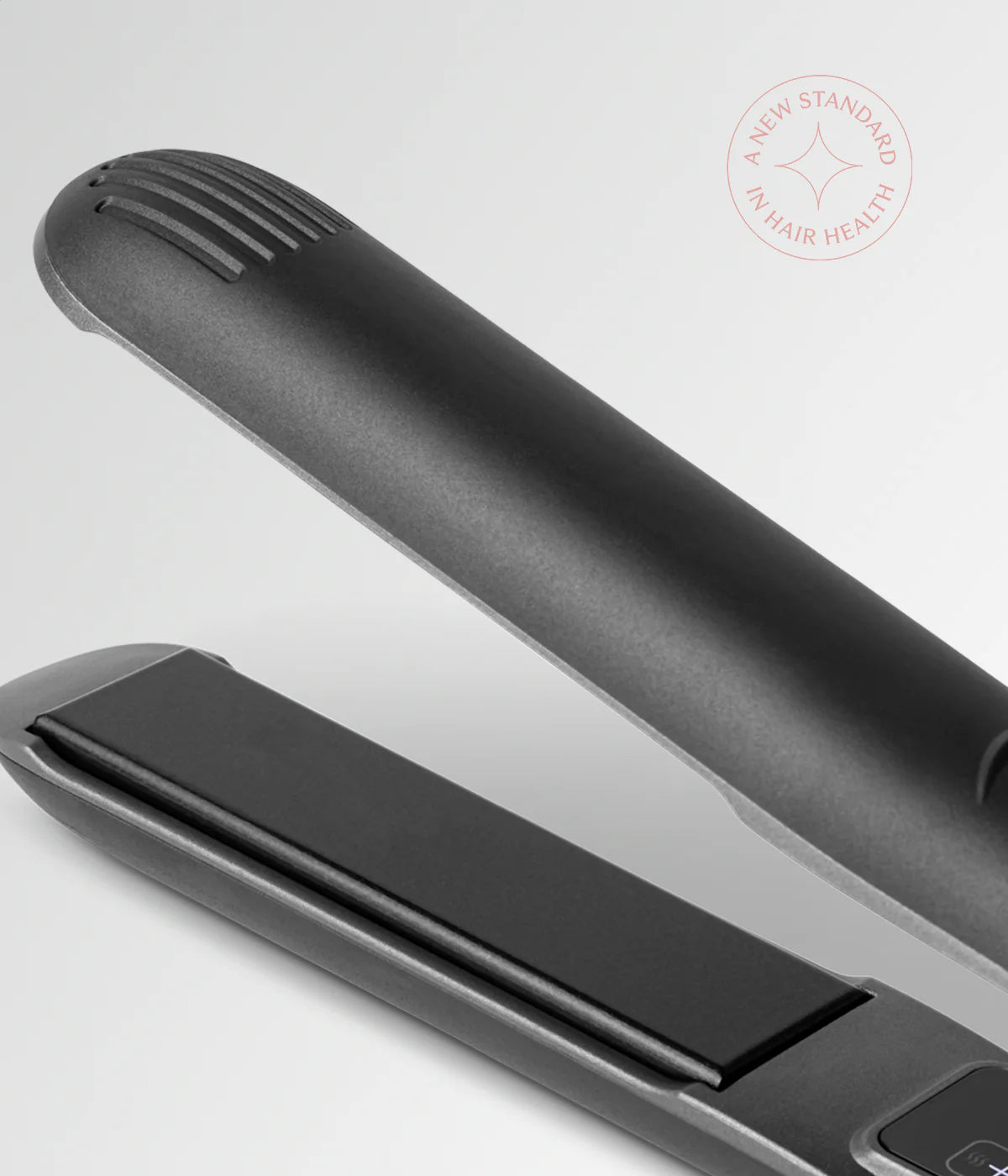 Hair straightener heating plates with smooth ceramic surface