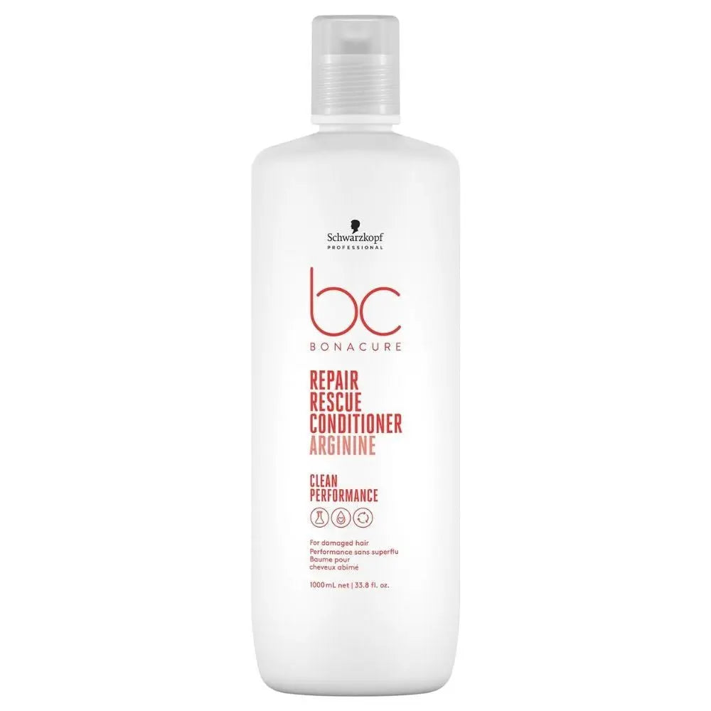 Schwarzkopf Professional BC Clean Performance Arginine Repair Rescue Shampoo & Conditioner 1000ml Bundle
