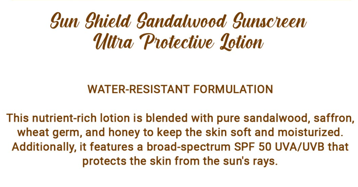 Biotique Sun Shield Sandalwood 50+SPF Ultra Protective Sunscreen Cream - 50g