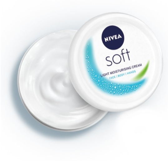 Nivea Unisex Soft Light Moisturizing Non-Sticky Cream with Vitamin E & Jojoba Oil -300 ml