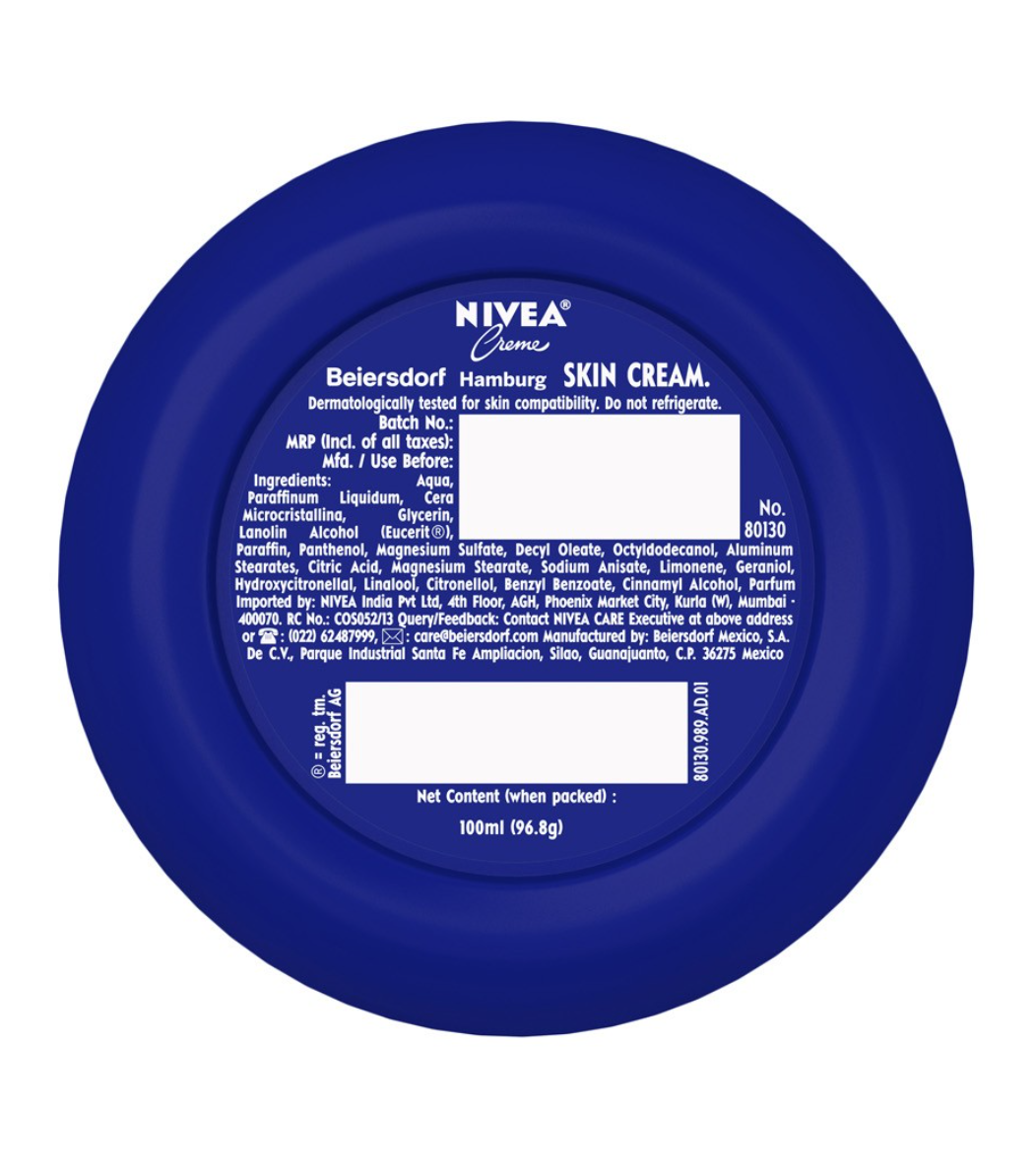 Nivea Creme Multi-Purpose Moisturiser Protective Skin Care Cream 100g