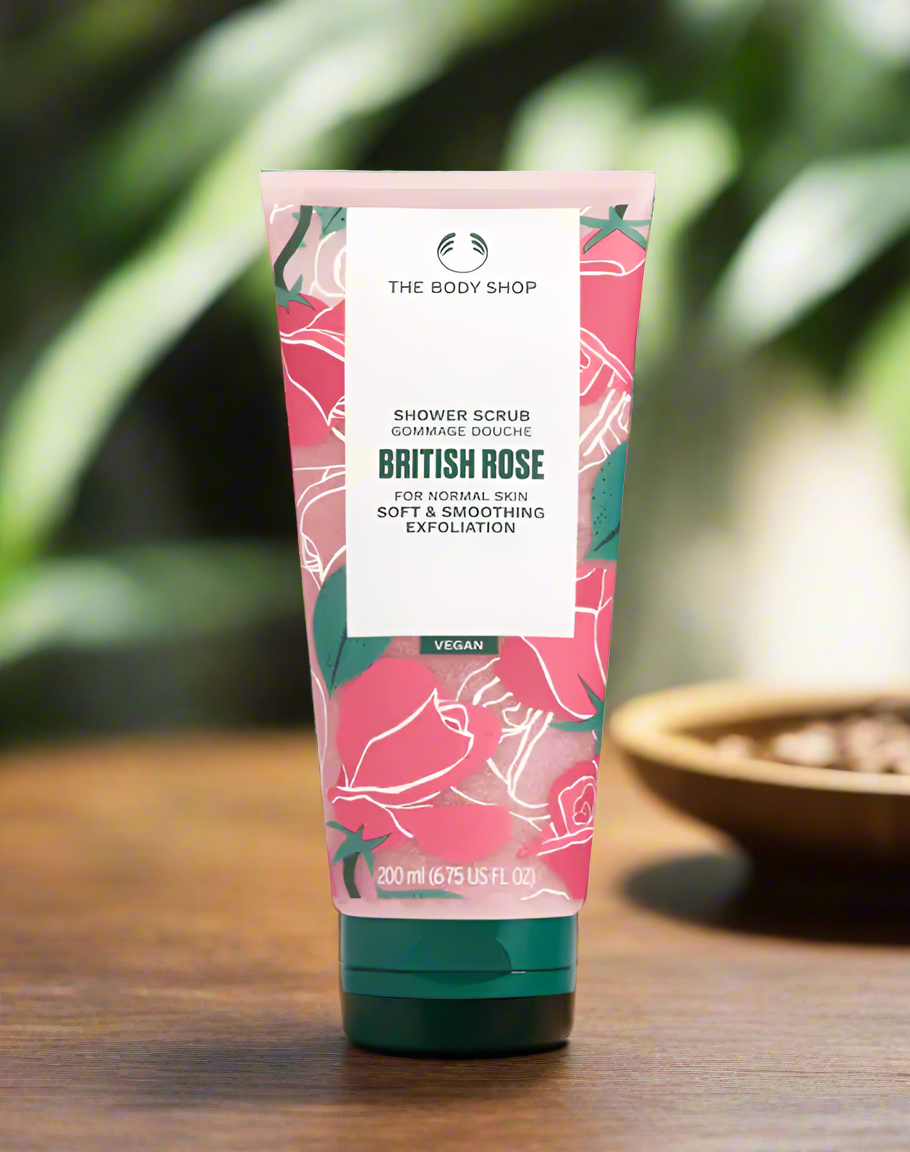 The Body Shop - British Rose Shower Scrub 200ml