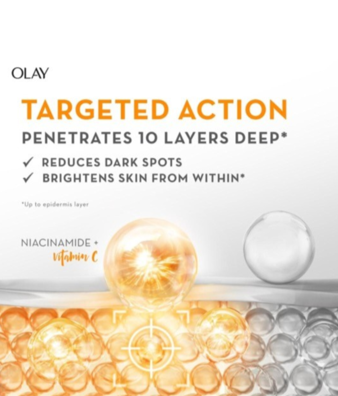 Olay Hydration Boost Kit With Niacinamide Vitamin-C Super Serum 30ml & Cleanser For Intense Hydration & Dewy Glow 100g