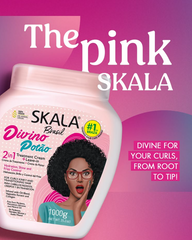 Skala Brasil Divino Potao Divine Curls 2-in-1 Hair Treatment Conditioning Cream for Hydration, Shine and Frizz Control 1000g