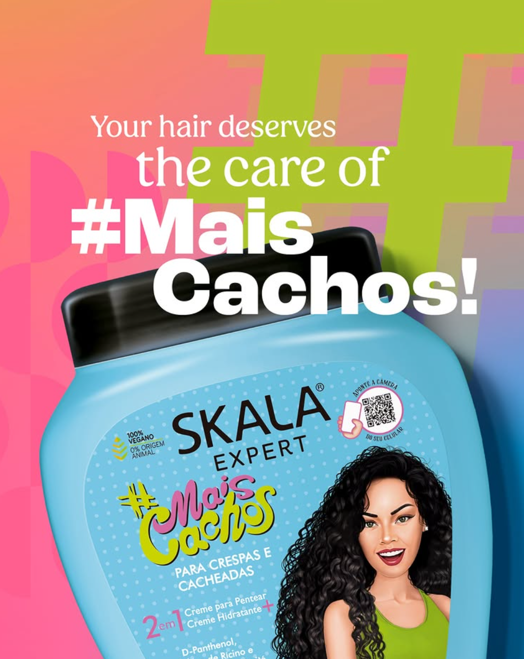 Skala Brasil Mais Cachos Perfect Curls 2-in-1 Hair Treatment Conditioning Cream 1000g