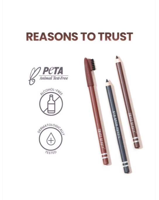 Swiss Beauty Eyebrow pencil Shade No. 01 Black