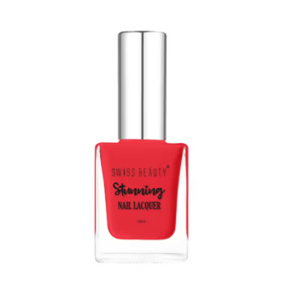 Swiss Beauty Stunning Nail Lacquer Shade No. 21 Flamingo Red