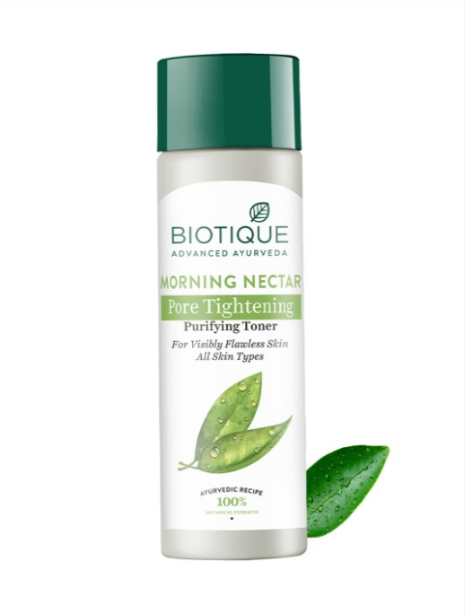 Biotique - Morning Nectar Visibly Flawless Pore Tightening & Purifying Toner 120ml