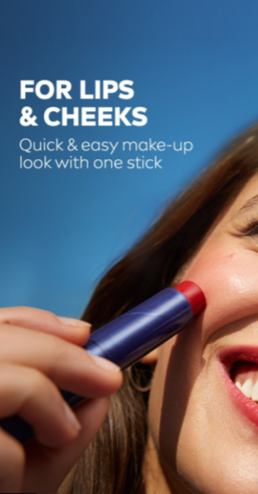 Nivea - Caring Beauty SPF 30 Lip & Cheek Tint Balm with Shea Butter & Almond Oil Red 4.8g