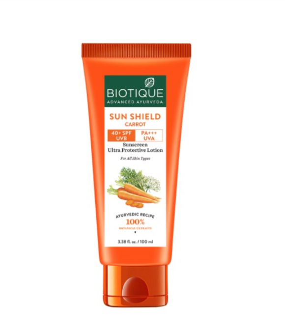 Biotique - Bio Carrot SPF40+ Sunscreen Ultra Soothing Face Lotion 100ml