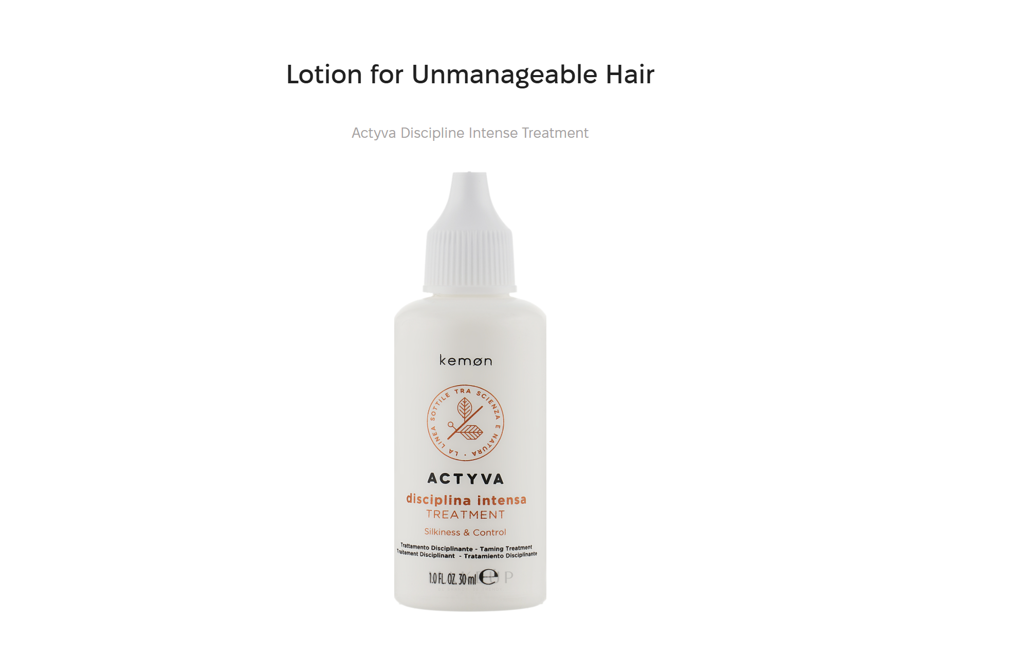 Kemon Actyva Disciplina Intensa Treatment 30ml x 12