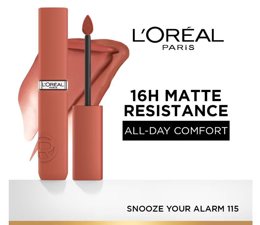 L'Oreal Paris - Infallible Matte Resistance Liquid Lipstick 5ml - Snooze Your Alarm 115