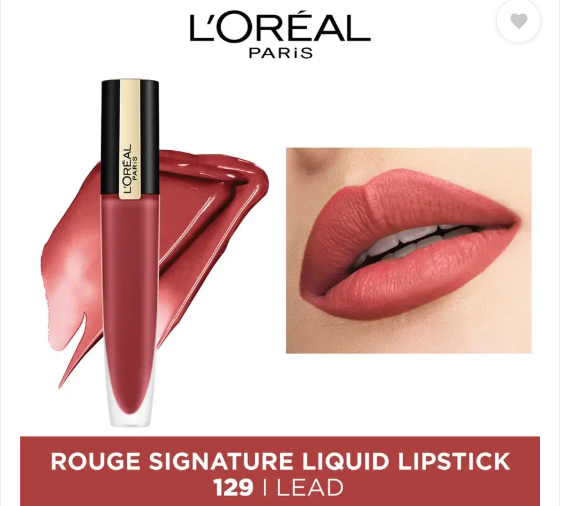 L'Oreal Paris - Rouge Signature Matte Liquid Lipstick - 129 I Lead 7 ml