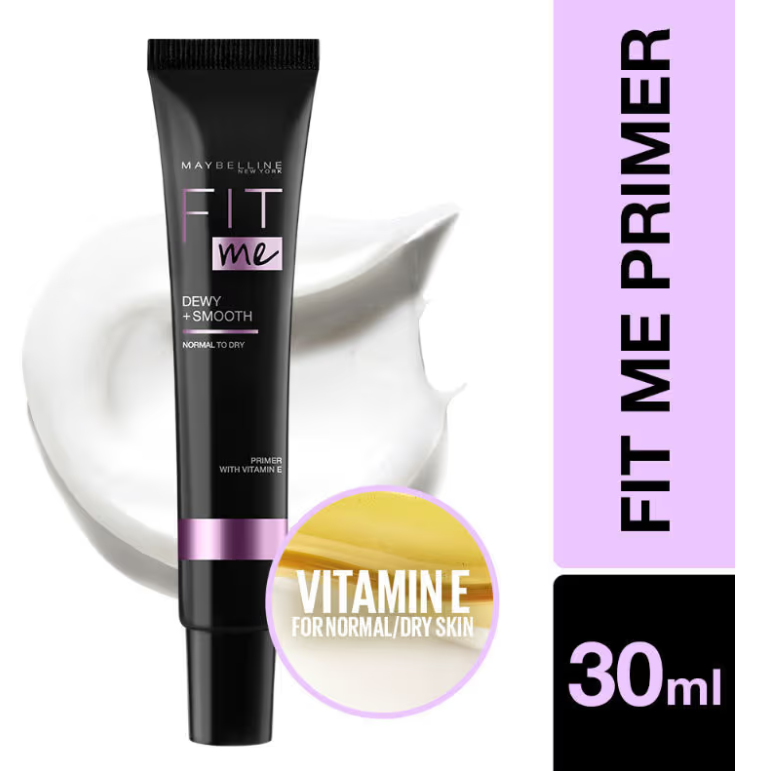 Maybelline - New York Fit Me Primer, Oil free and Non Comedogenic Formula - Dewy+Smooth Primer 30ml