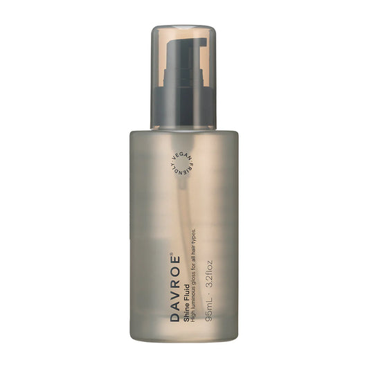Davroe Shine Fluid 95ml pump bottle, metallic gray