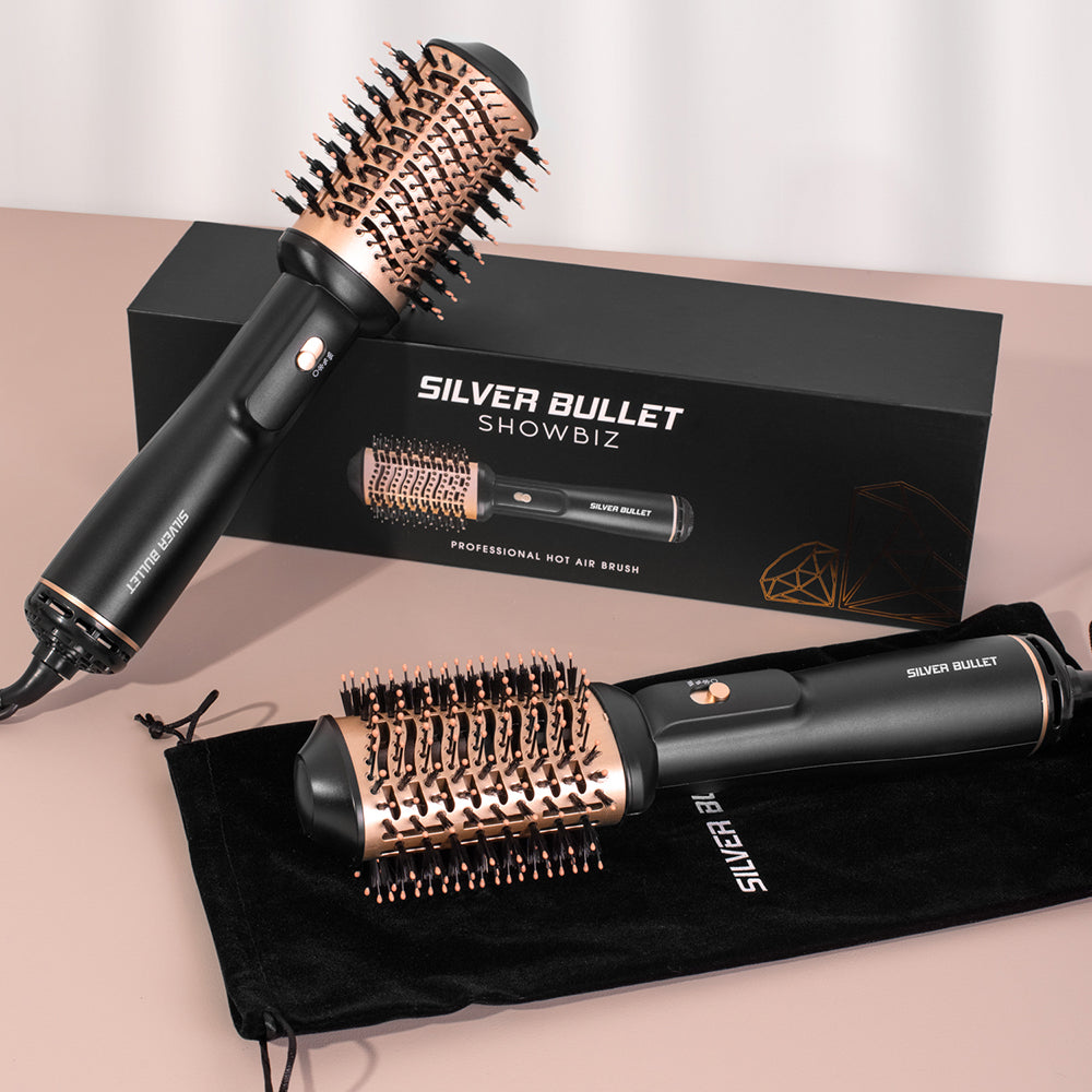 Silver Bullet Oval Showbiz Hot Air Brush - Kess Hair and Beauty