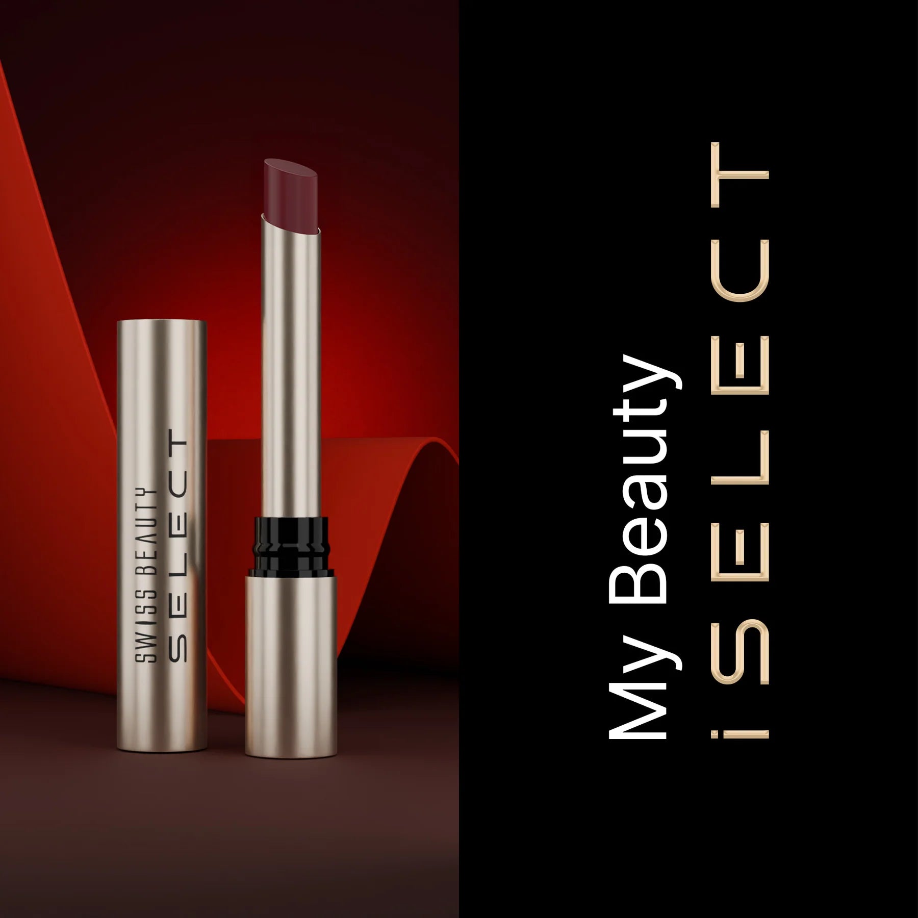 Swiss Beauty Select High On Shine Lipstick Shade Admirer Plum