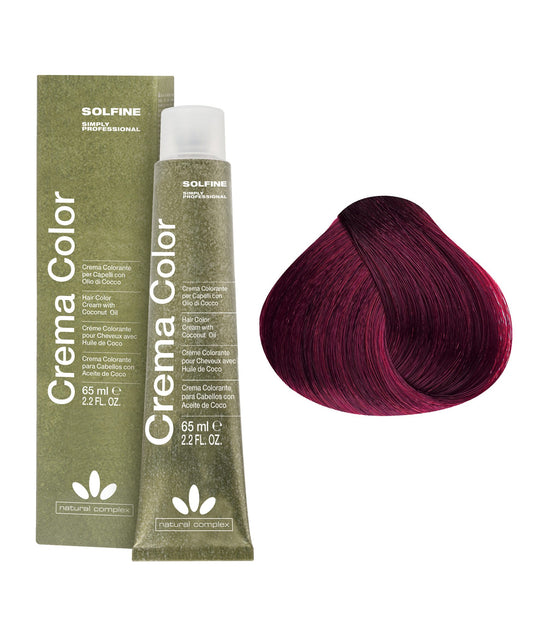Crema Colour 5V Light Chestnut Ultimate Burgundy 65ml - Kess Hair and Beauty