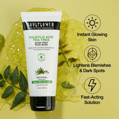 SoulFlower - 2% Salicylic Acid Tea Tree Acne Free Face Wash 100ml