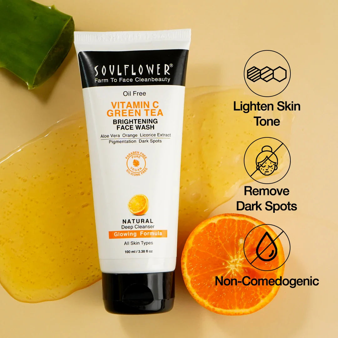 SoulFlower - Vitamin C Green Tea Brightening Face Wash 100ml
