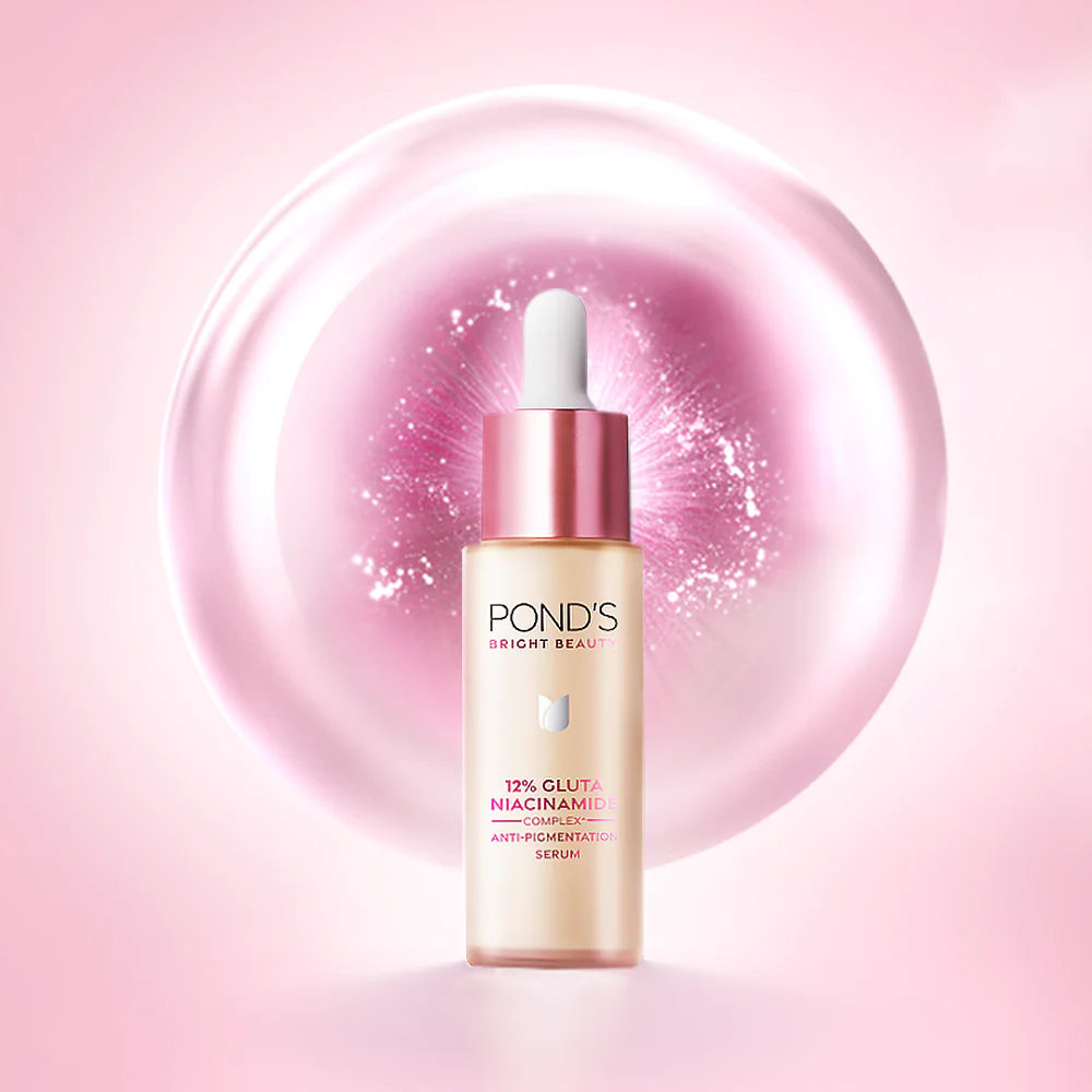 Pond's Bright Beauty Spot-Less Glow Serum Infused With Hyaluronic Acid Vitamin B3, Gluta-Boost-C 28ml