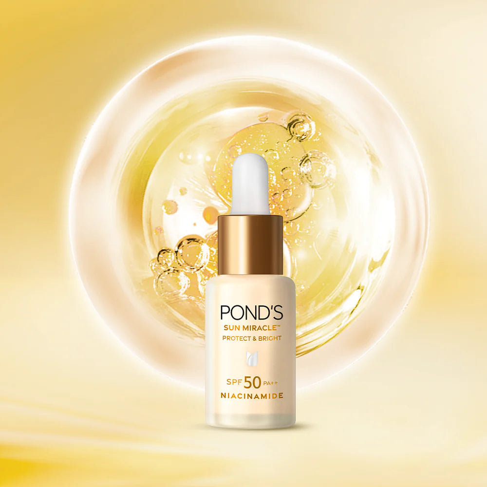 Pond's  SPF 50 PA+++ UVA UVB Protect & Bright Serum Sunscreen with Niacinamide C - 14 ml