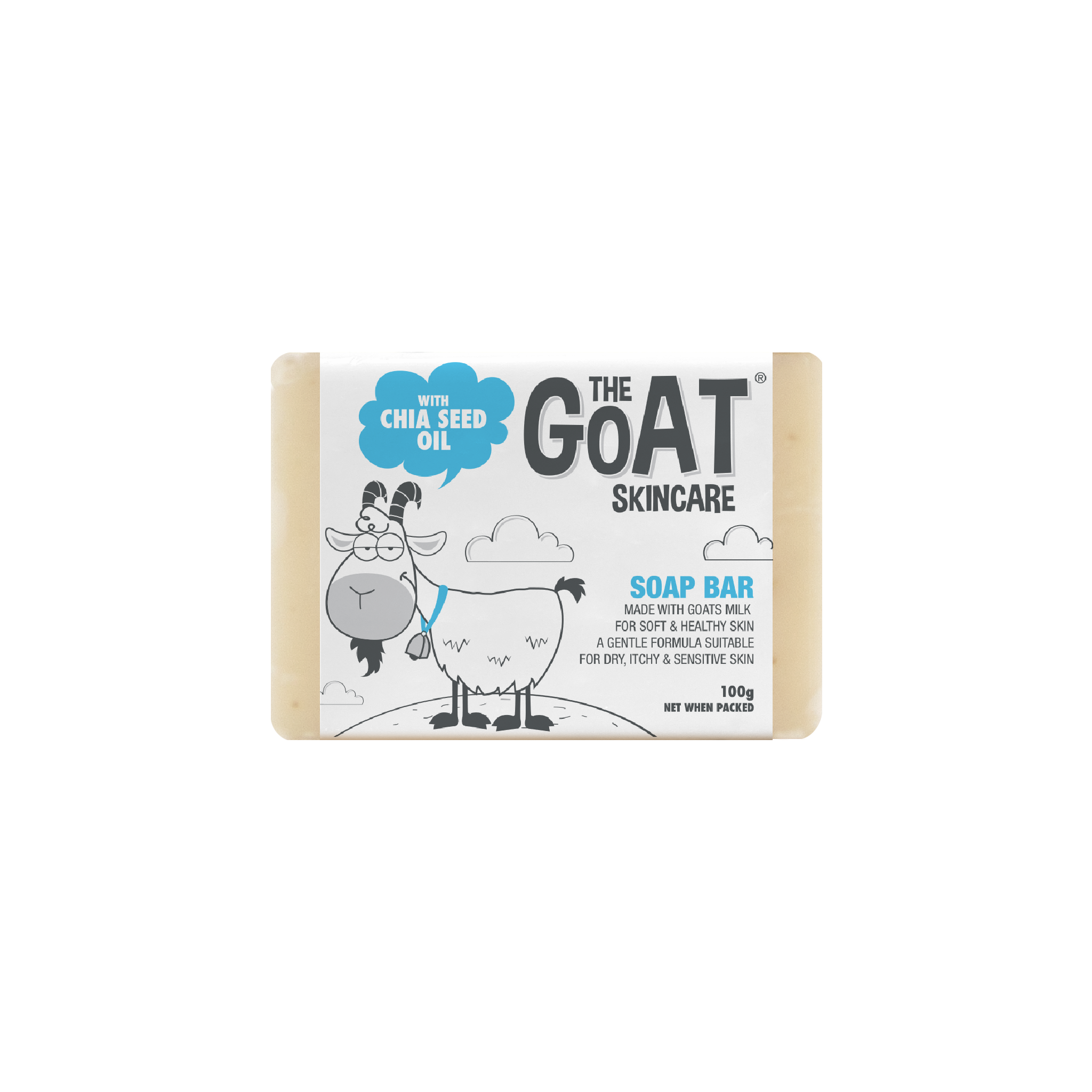 The Goat Skincare Soap Bar with Chia Seed Oil 100g - Kess Hair and Beauty