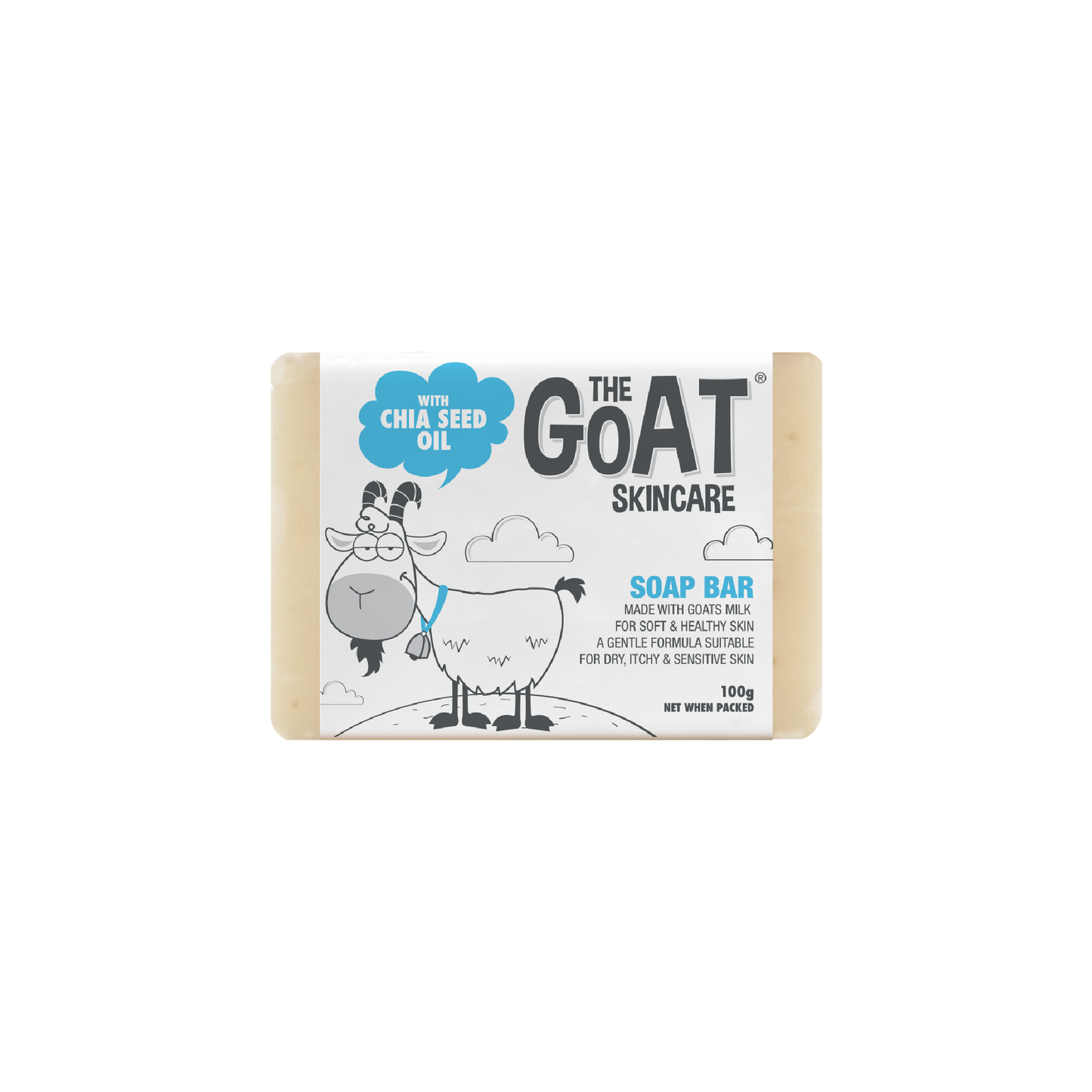 The Goat Skincare Soap Bar with Chia Seed Oil 100g - Kess Hair and Beauty