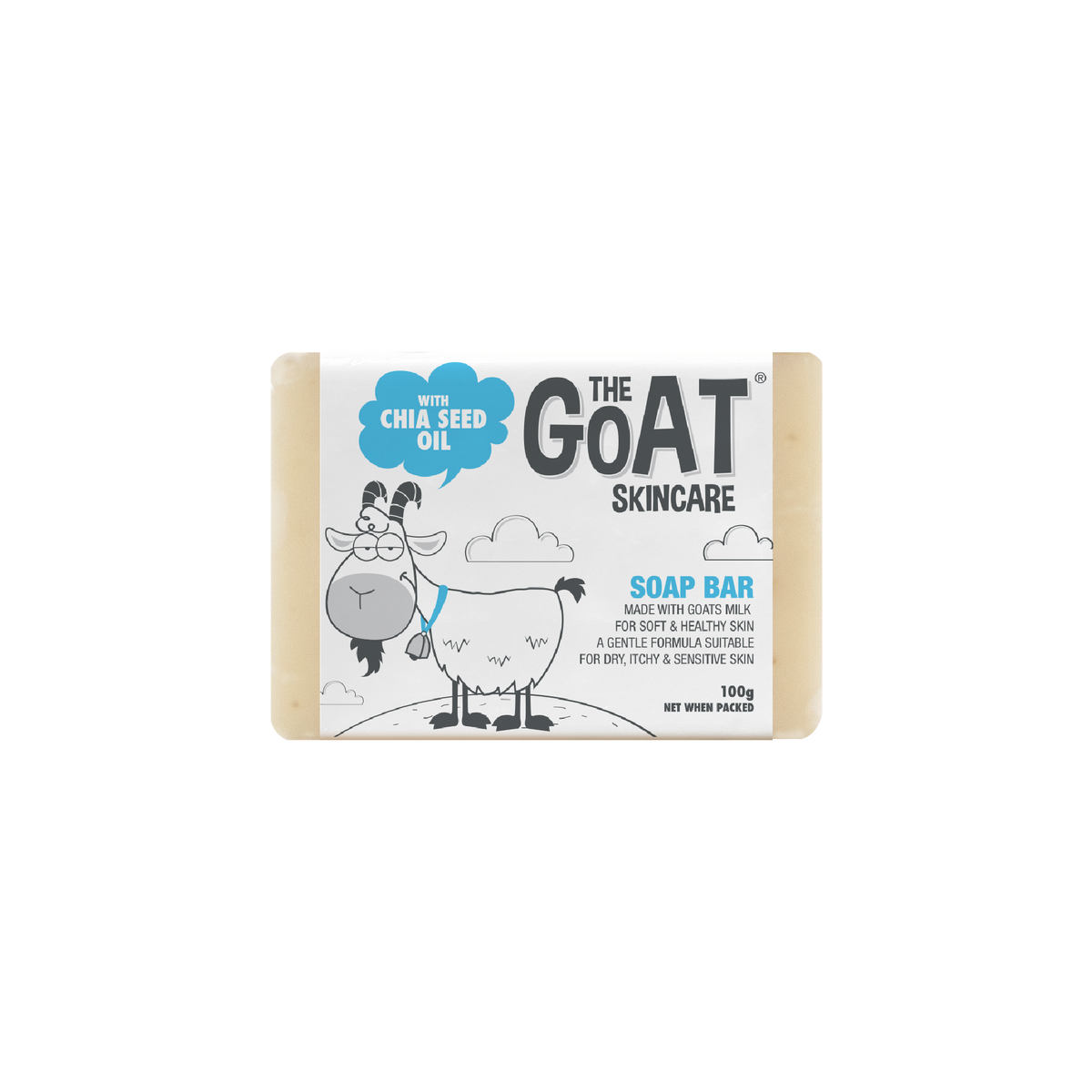 The Goat Skincare Soap Bar with Chia Seed Oil 100g - Kess Hair and Beauty