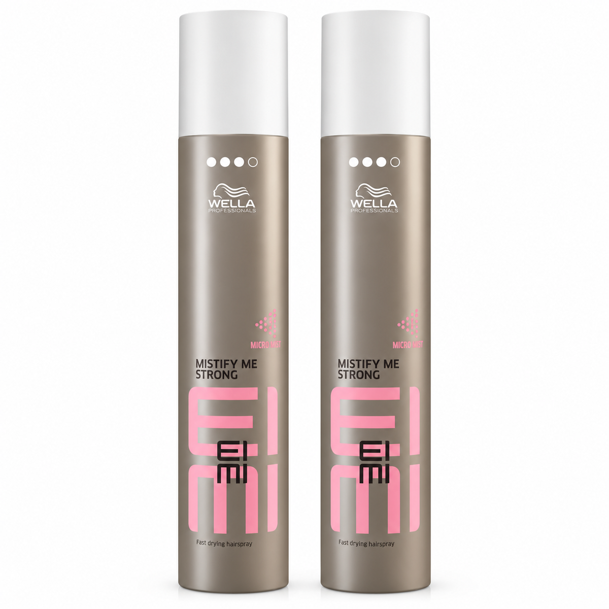 Wella Professionals EIMI Mistify Me Strong hairspray duo pack with two spray cans