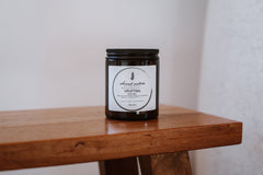 Second Nature Botanicals bath salt jar with black lid, uplifting citrus label