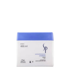 Wella SP Hydrate Mask jar, 400 ml; white container with blue lid