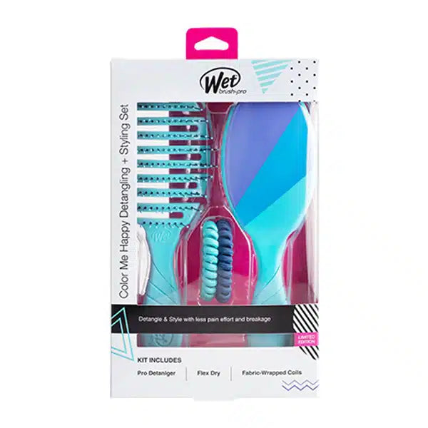 Wet Brush Pro Colour Me Happy Detangling Kit - Kess Hair and Beauty