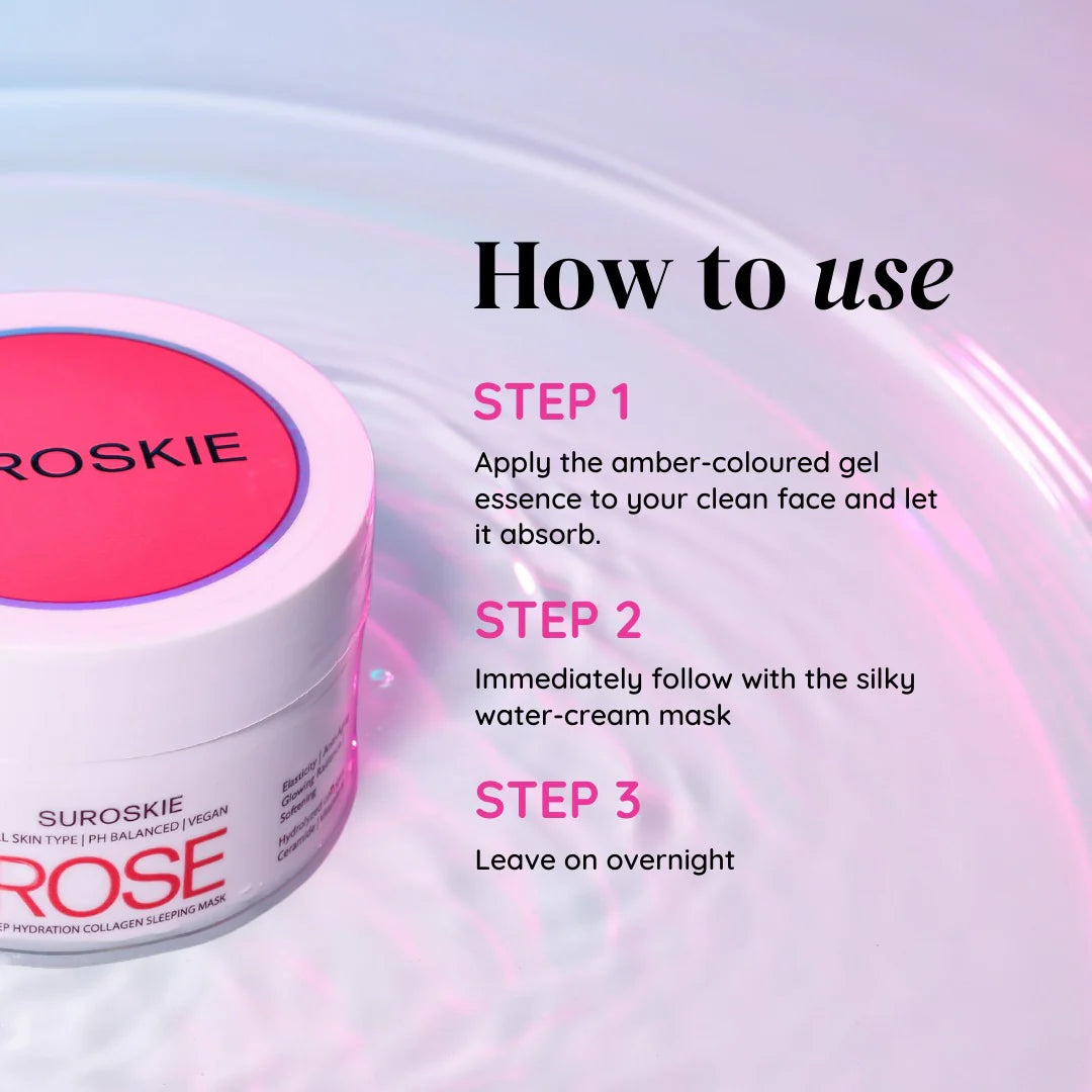 Suroskie - Rose Deep Hydration Collagen Sleeping Mask 90g