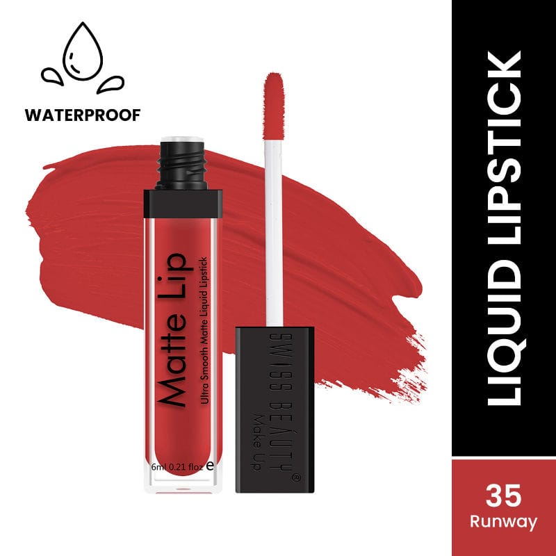 Swiss Beauty Ultra Smooth Matte Lip Liquid Lipstick Shade No. 35 Runway