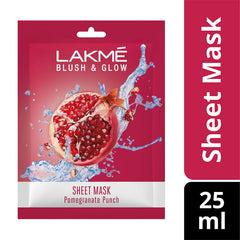 Lakme Blush & Glow Pomegranate Punch Sheet Mask 25 ml
