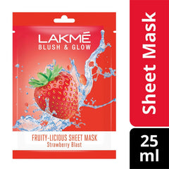 Lakme Blush & Glow Strawberry Sheet Mask 25ml