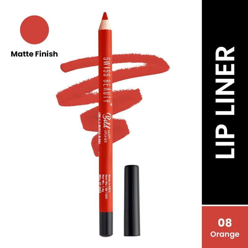 Swiss Beauty Bold Matt Lipliner Orange Red