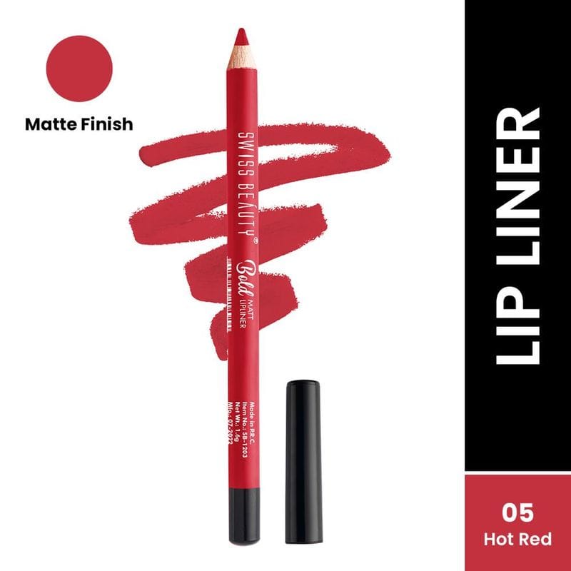 Swiss Beauty Bold Matt Lipliner Hot Red