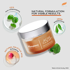 Himalaya - Acne Clear+ Moisturizing Gel with Natural Salicylic Acid For Active Acne & Oily Skin 50ml
