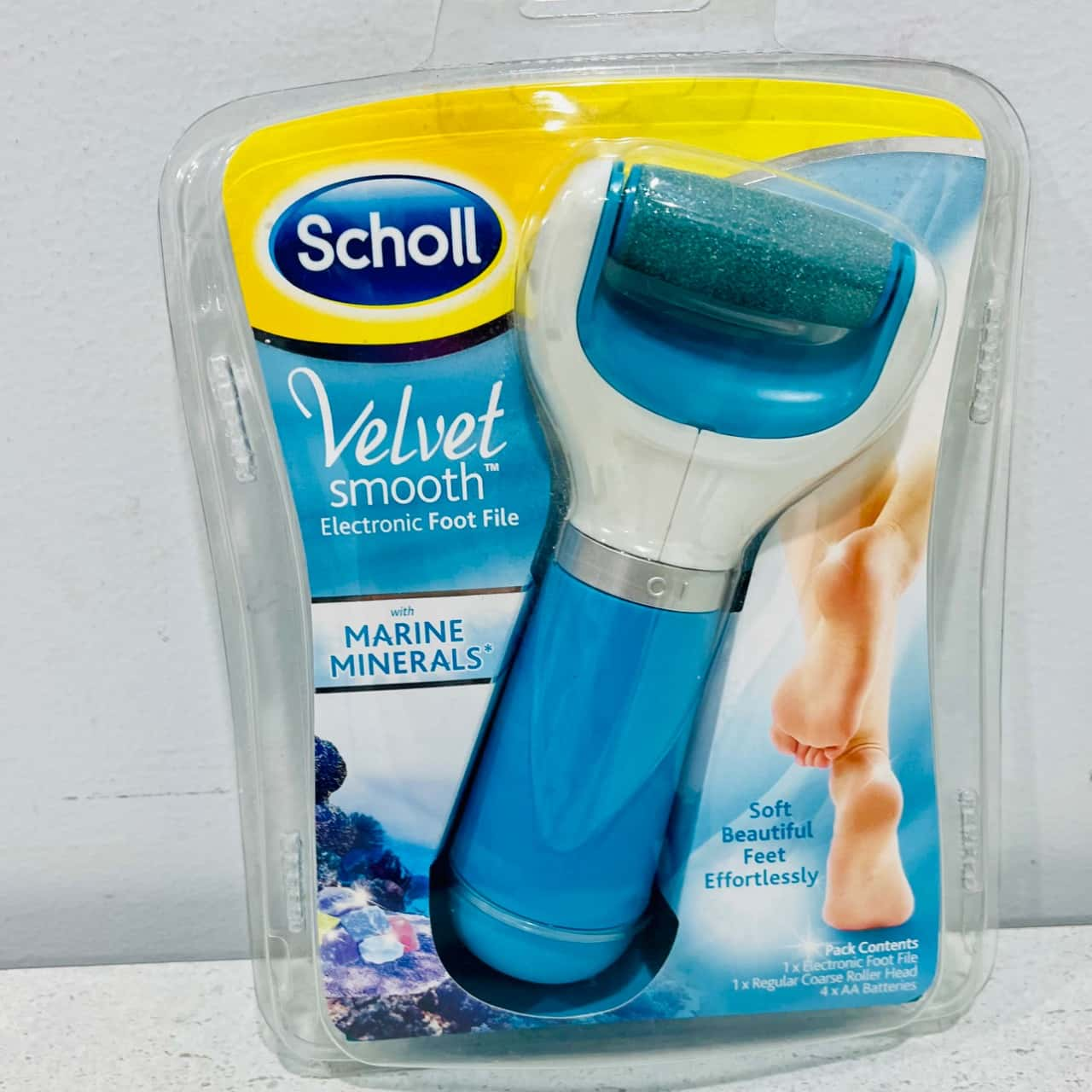 Scholl Velvet FOOT FILER FOR REMOVING Hard Skin & callus Removers Pedi Roller