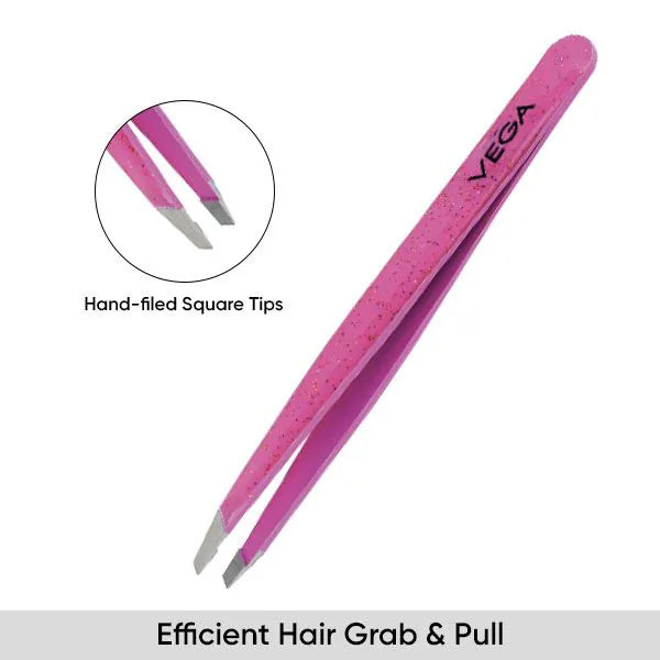 Vega - All That Glitter Slant Tip Tweezer - TW-06