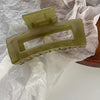 Elegant Rectangular Hair Claw Clips 1Pc