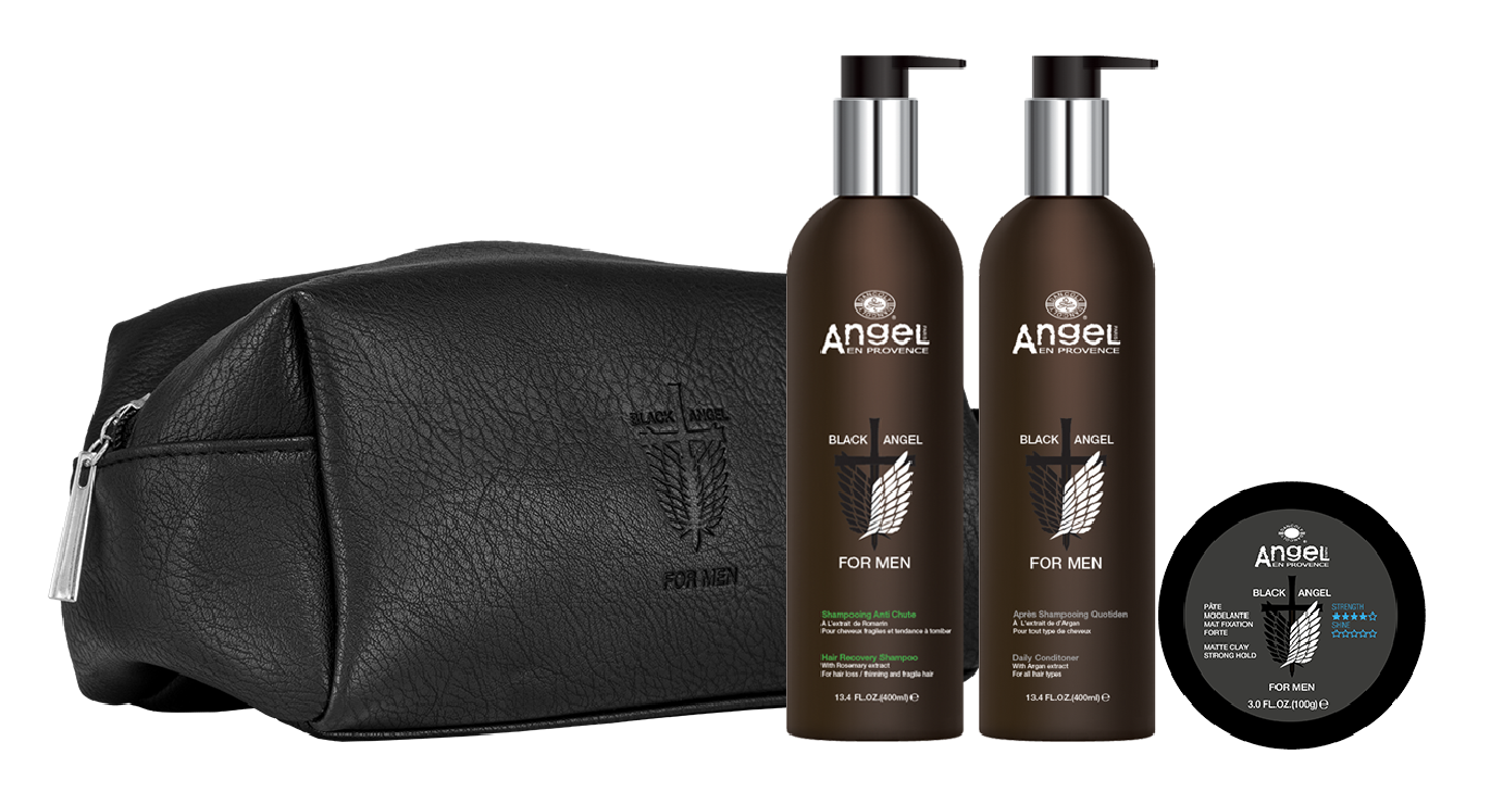 Black Angel Oil Control & Dandruff Duo + Matte Clay Gift Pack - Kess Hair and Beauty