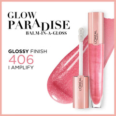 L'Oreal Paris - Glow Paradise Plumping Lip Gloss Shade No. 406 Amplify