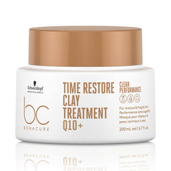 Schwarzkopf - BC Bonacure Clean Performance Time Restore Shampoo, Conditioner & Clay Treatment Bundle